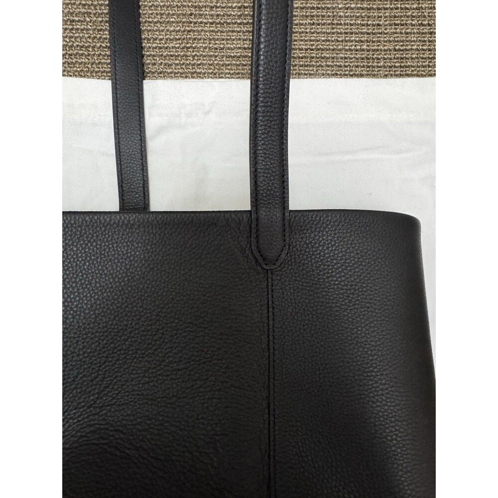 The Row N/S Park Tote Leather Medium Black - Picture 9 of 10